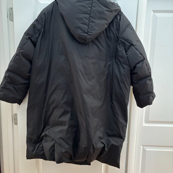 Eileen Fisher Puffer Puff Down Coat Jacket with Hood 3X - Picture 4 of 9
